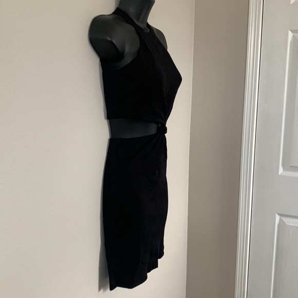 Princess Polly Savanna Black Twist Knot Front Cutout Side Mini Dress - Picture 7 of 13